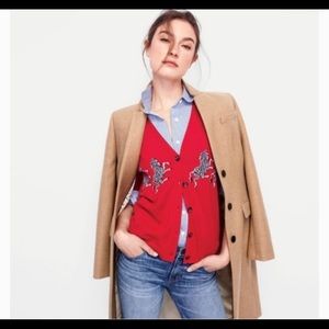 J Crew Women’s Regent Topcoat in camel